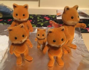 Calico Critters Fox Family Dyed Orange