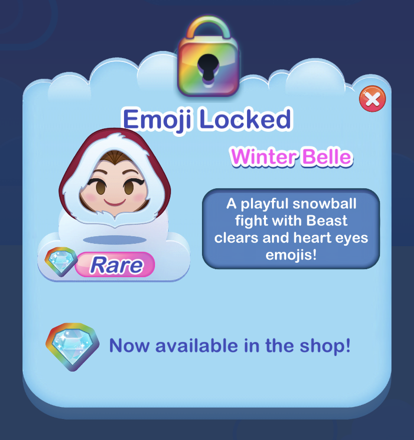 Winter Belle Disney Emoji Blitz