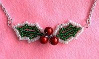 Beaded Holly Necklace