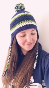 Seahawks Crochet Hat