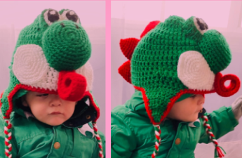 Crochet Yoshi Hat Pattern
