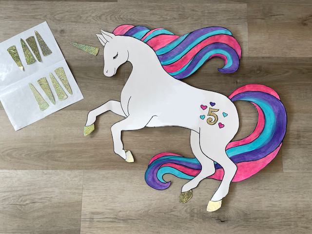 pin the horn on the unicorn flat