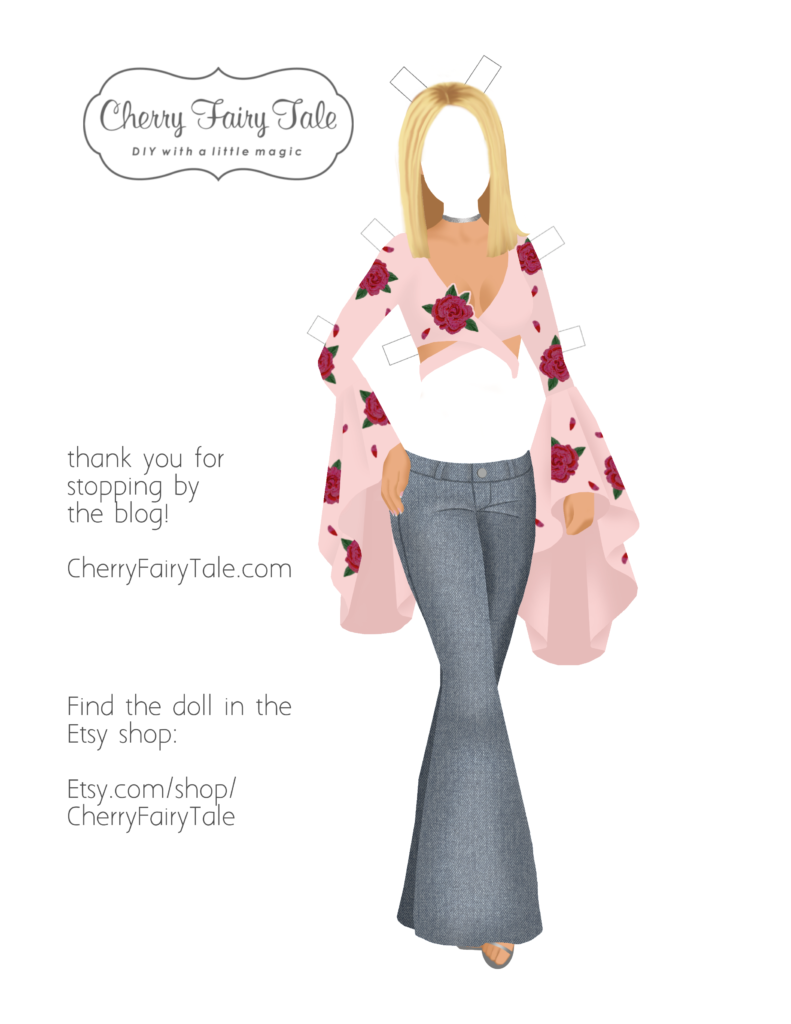 Britney Paper Doll FREE BONUS OUTFIT by CherryFairyTale