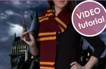 Harry Potter Crochet Scarf VIDEO Feature Image